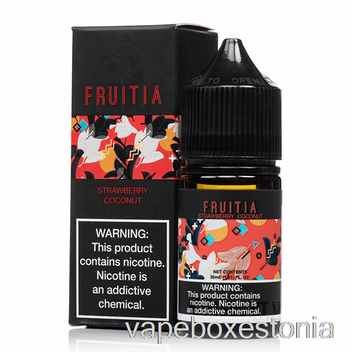 Vape Box Estonia Maasikas Kookos - Fruitia Soolad - 30ml 50mg